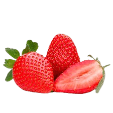 Imagen sin fondo de fresas frescas